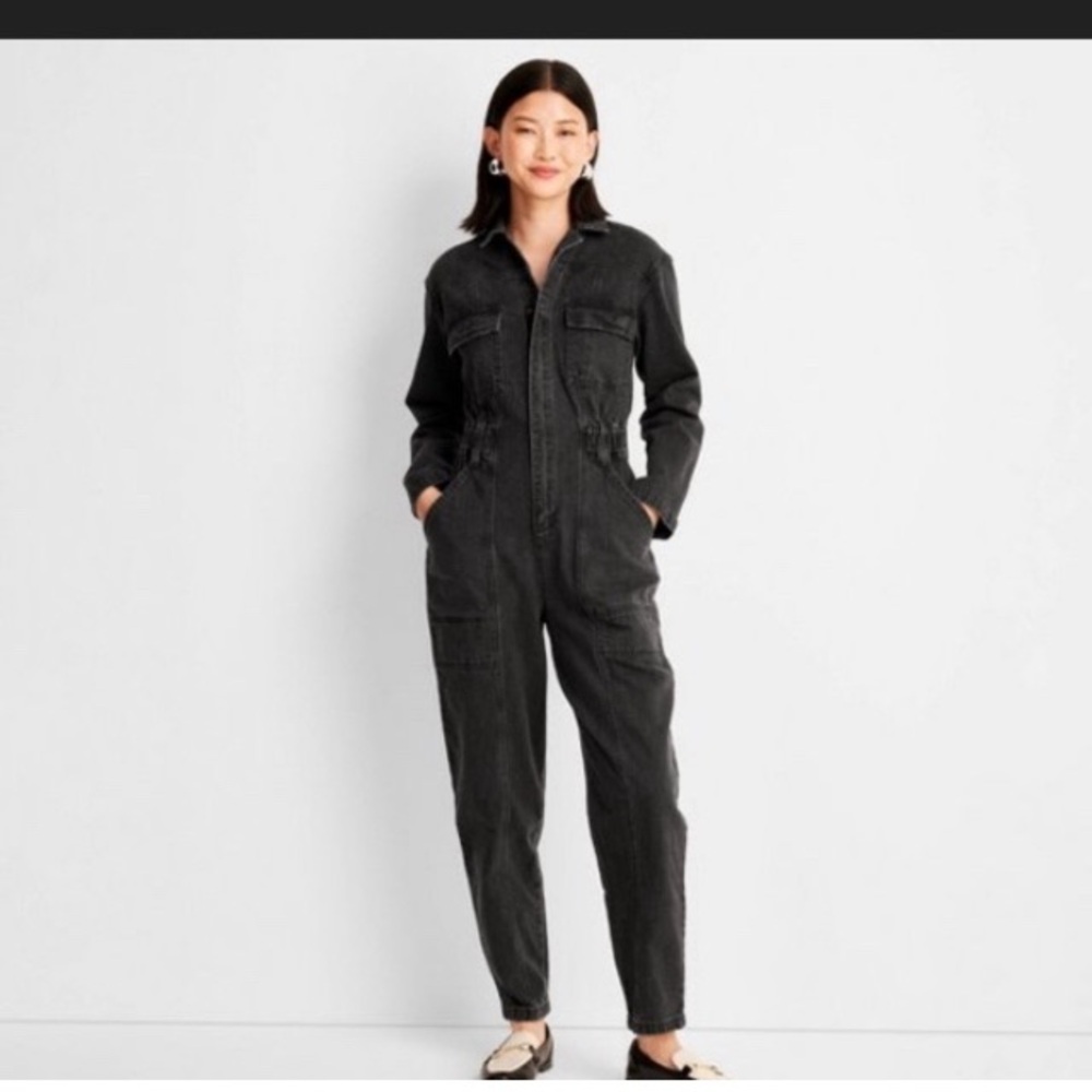 New Universal Thread Denim Coveralls size 2 - Picture 3 of 7